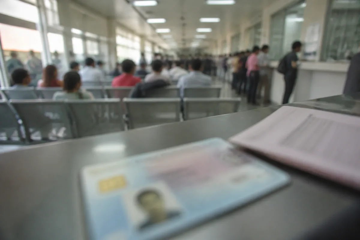 Plastic ACR card for foreigners in the Philippines, in a driver's-license format