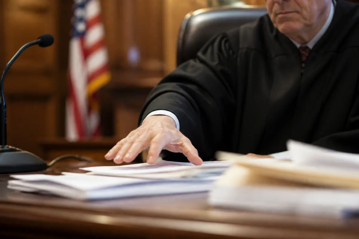 A judge issues a denial in a political asylum case without addressing the applicant's arguments