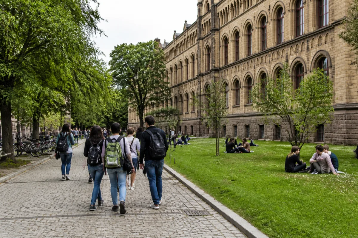 Campus of a German university offering master's programs taught in English