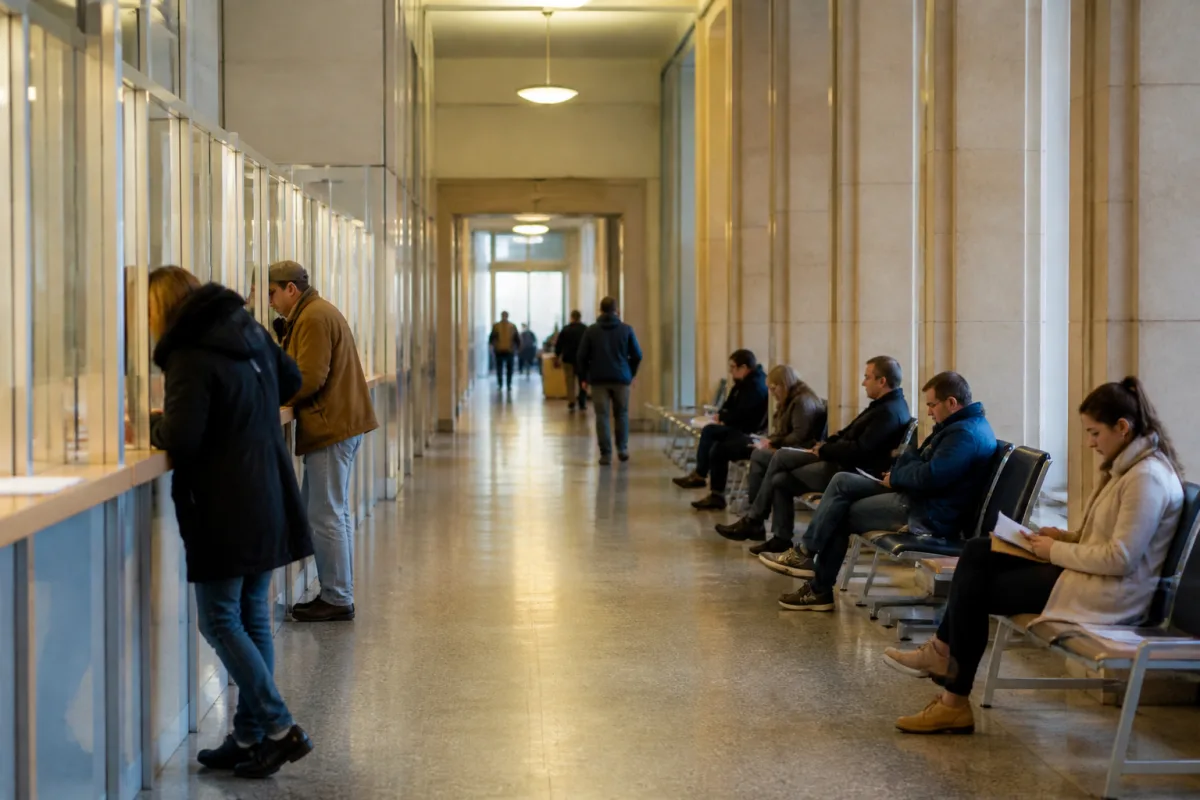 Filing documents to switch residence permit status at a German immigration authority