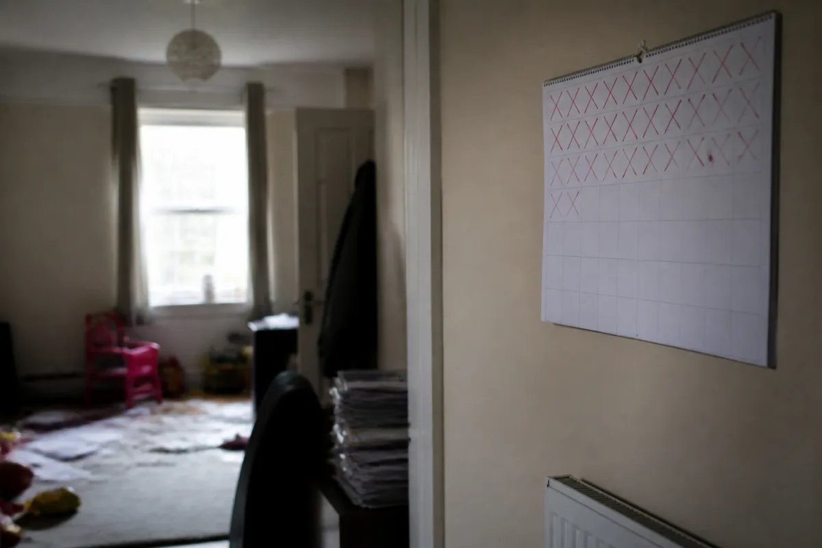 Calendar marking the wait for a decision on an FLR Partner application with no fixed processing time